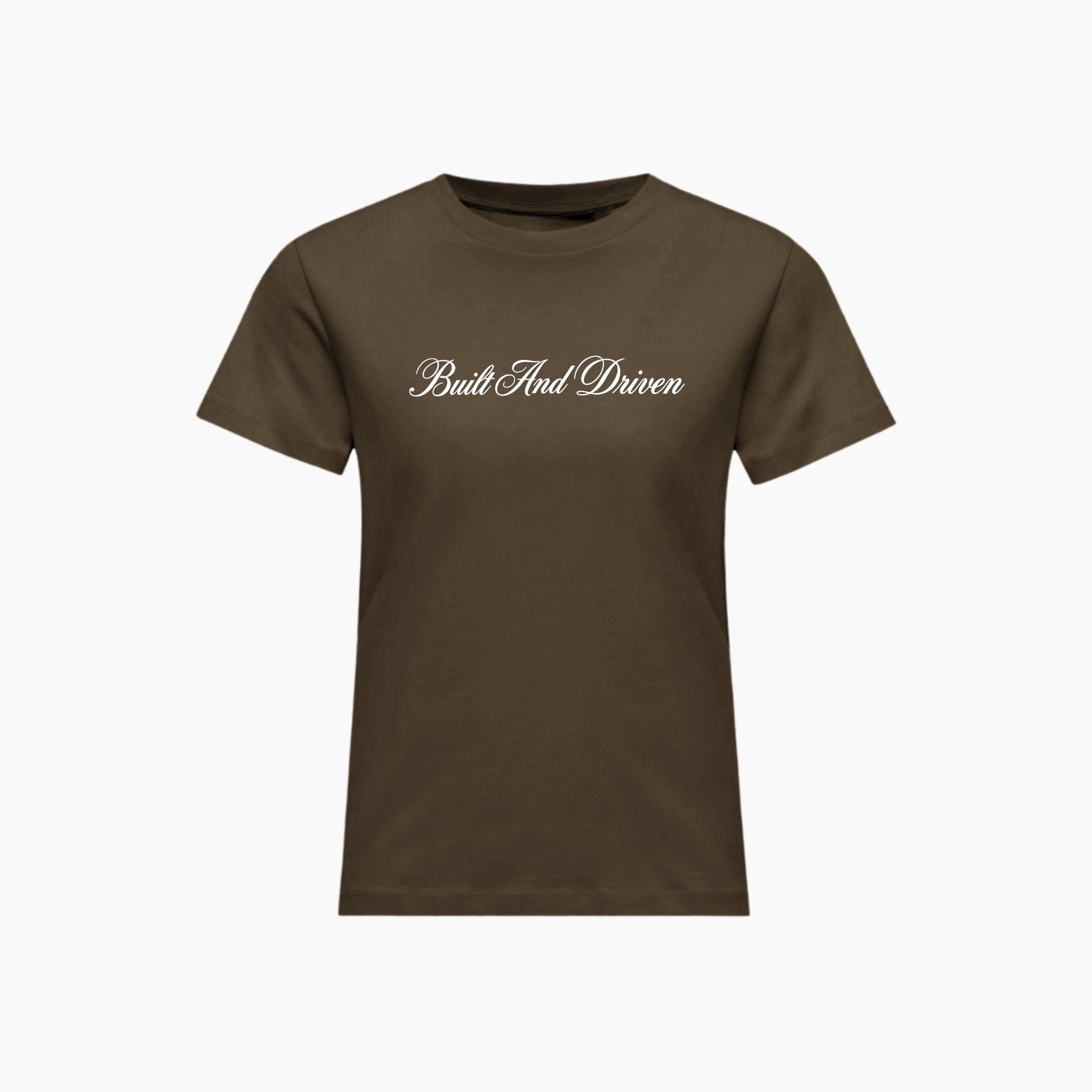 Womens Cropped tee - Brown