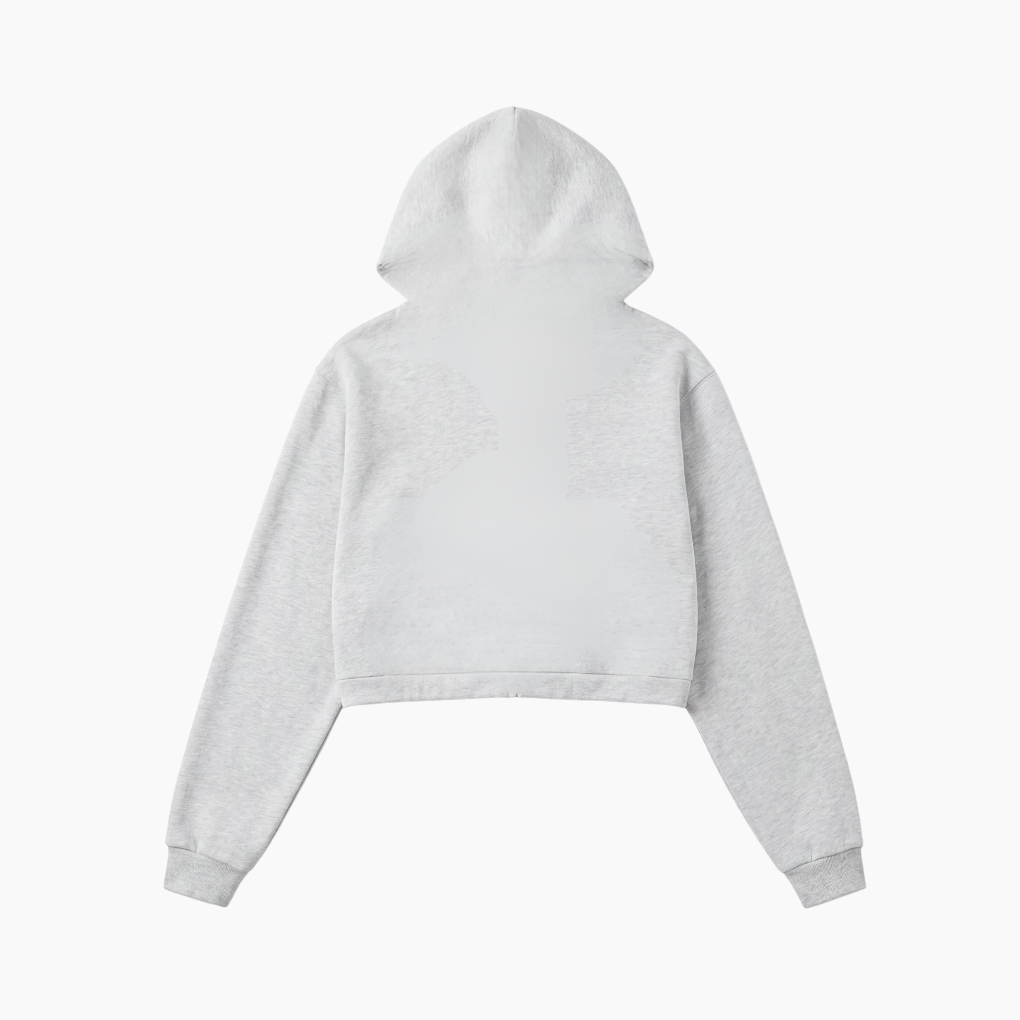 Womens Zipper hoodie - light grey